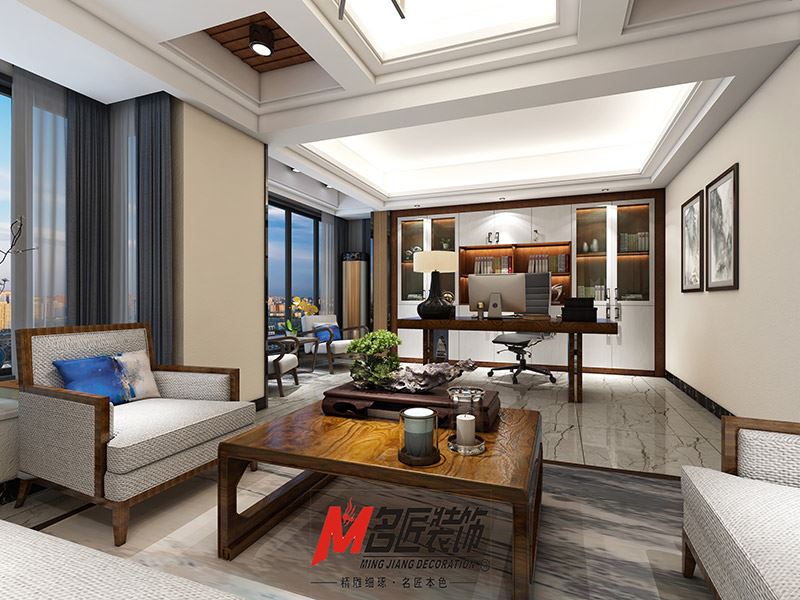 揭陽(yáng)市金鳳城現(xiàn)代風(fēng)格辦公空間裝修案例