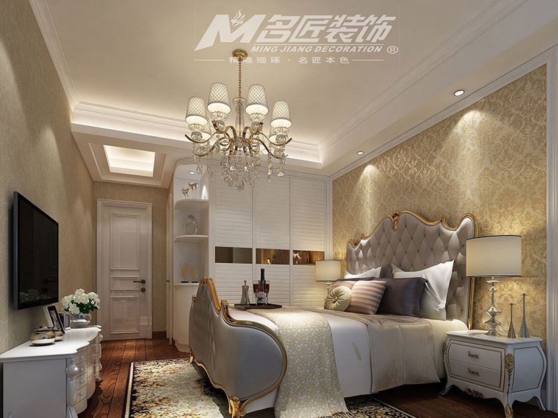 揭陽(yáng)市金鳳城歐式風(fēng)格二居室裝修案例